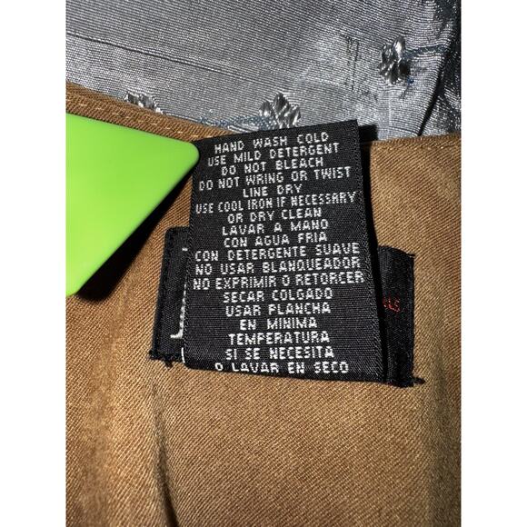 Vintage R&K Originals Tunic Tank Top Size 10 Faux Tan Suede Y2K Bohemian Rustic - Picture 7 of 7